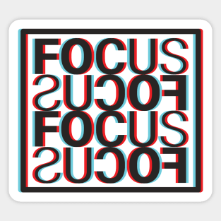 Focus Glitch 4 Sticker